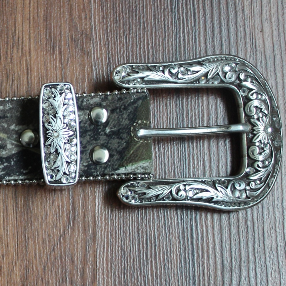 Rhinestone Camo Belt